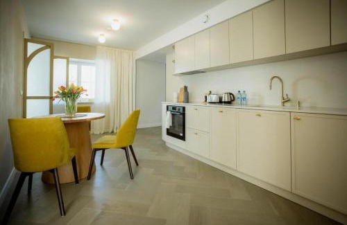 Kuressaare Apartamento | Güldenstubbe Residences Henrietta-apartment saunaga
