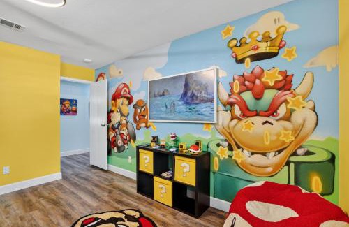 Grogan's Mill Casa | Game-Themed Stay with Hot Tub & Arcade home
