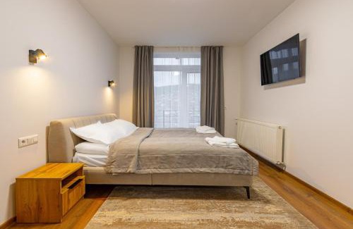 Bukovel Apartamento | GARDA - Breakfast included in the price Restaurant Free Parking Mountain view Kitchen in the apartment separate entrance