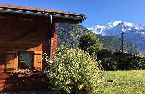 Servoz Apartamento | Apartamiento planta baja con jardin, de frente del Mont Blanc