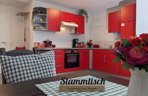 Ornbau Apartamento | Garden house red with one bedroom
