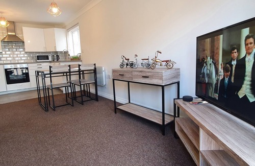 Tilbury Apartamento | Garland Apartments, Tilbury-Apartamento bien amueblado con TV Ultra HD y Netflix