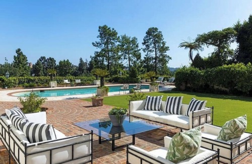Bel Air Casa | Gated Bel-Air Mansion w/Pool + Golf Course Views