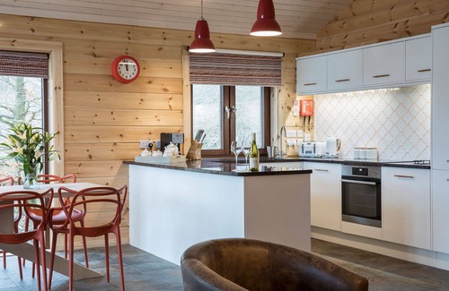 Kirkby Stephen Cabaña | Swaledale Luxury Log Cabin, Real Log Fire, Hot Tub & Fell Views en el Parque Nacional