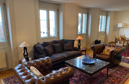 De-Roches Apartamento | Genève, plein centre,belle vue Lac, splendide et grand appartement