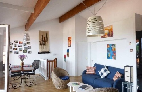 Hendaye Apartamento | Amplio apartamento de vacaciones para 4 personas, WiFi