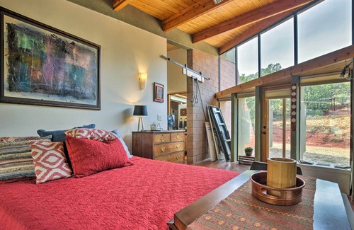 Canoncito Apartamento | ¡NUEVO! Acogedor estudio Glorieta en 11 acres pintorescos!