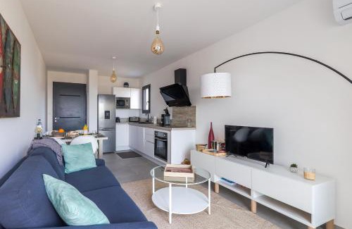 Marine de Saint Ambroggio Apartamento | Giardinu di Luce - Appt pour 4 vue mer
