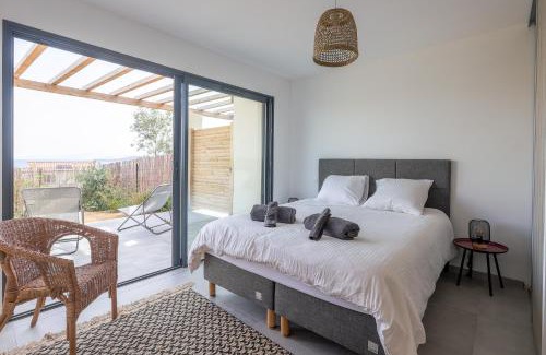 Marine de Saint Ambroggio Apartamento | Giardinu di Luce - Appt pour 4 vue mer