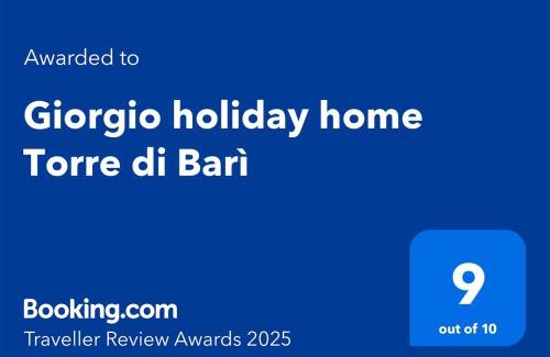Torre di Bari Apartamento | Giorgio holiday home Torre di Barì