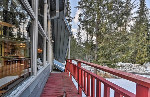 Alyeska Cabaña | Girdwood Getaway w/Slope Views: Walk to Lift!
