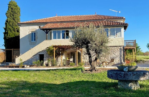 Bagat-en-Quercy Casa | Gîte 4 people L'observatoire with view and swimming pool