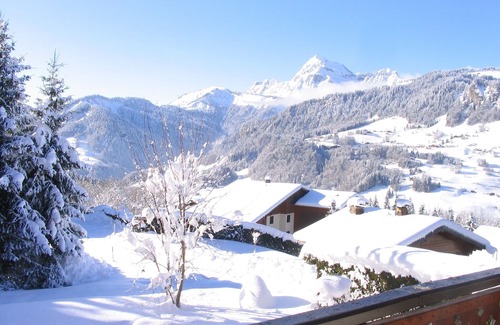 Notre-Dame-de-Bellecombe Chalet De Esquí | GITE DANS CHALET SAVOYARD, 4 PERS, au pied des pistes, calme, vue, expo sud