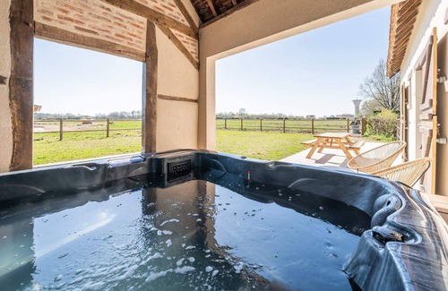 Mery-sur-Cher Cabaña | Gîte-Exclusivo-Baño con ducha-Vista al campo