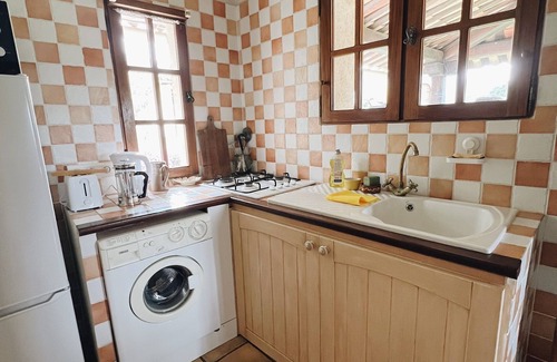 La Bastide Cabaña | Rural-Apartamento-Baño con bañera-Vista al campo