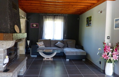Blainville-sur-Mer Casa | hospedaje de la ostra amueblada turista 3 estrellas de pie completo. 1k2m del mar
