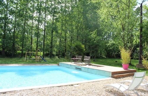 Daglan Cabaña | Casa rural cerca de Sarlat - gran piscina de 14 / 7m y su jacuzzi - parque sombreado de 5000m²