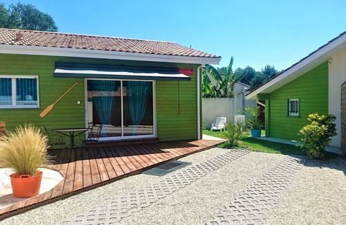 Brach Cabaña | Casa rural con piscina, zona de bienestar entre Burdeos y océano Lacanau
