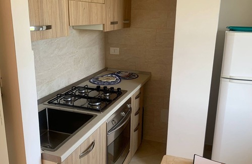 Vico del Gargano Apartamento | Apartamento Giulietta con vista al mar y jardín con mascotas permitidas