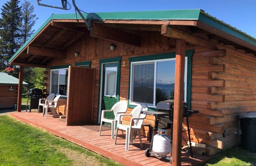 Kachemak Cabina | Vista al mar-Private Duplex-Cabaña-Baño Privado