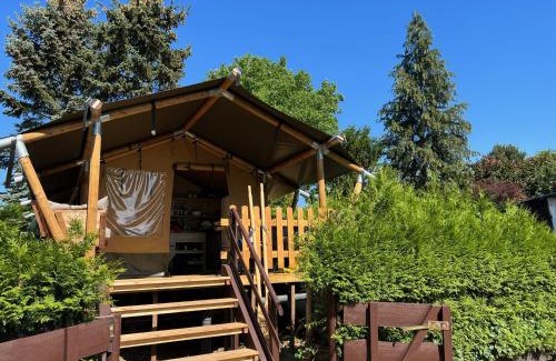 Wanzka Otro | 'Glamping' Angelzelt am See mit Steg und Boot (Mecklenburger Seenplatte)