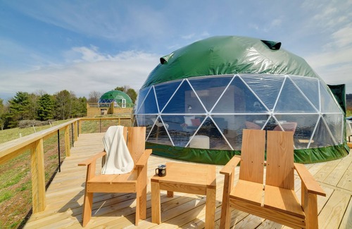 Franklin Apartamento | Glamping Getaway at ‘The Coyote Dome’ in Franklin