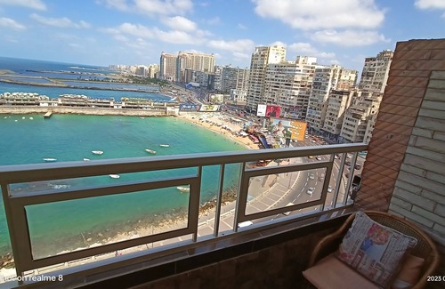 Ar-Raml 1 Apartamento | Gleem Luxury apartments direct Sea view Alexandria جليم بحر مباشر فيو روعة