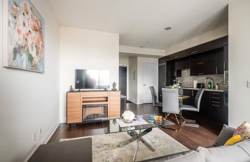 Willowdale Condominio | GLOBALSTAY. Elegance in peonies 23 Floor 1Br. Free Parking