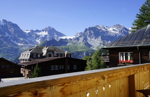 Murren Chalet De Esquí | Gloriosa casa de vacaciones de verano de lujo o chalet de esquí en Mürren - 5 estrellas