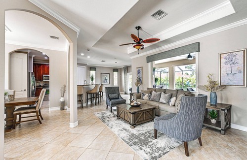 Eisenhower Casa | Golf & Hike: Lehigh Acres Home w/Pool & Lanai