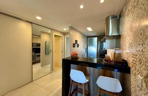 Porto das Dunas Apartamento | Golf Ville Apto 3 suítes, nascente e vista mar