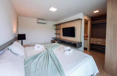 Porto das Dunas Apartamento | Golf Ville Térreo 3 Suítes 8 Pessoas