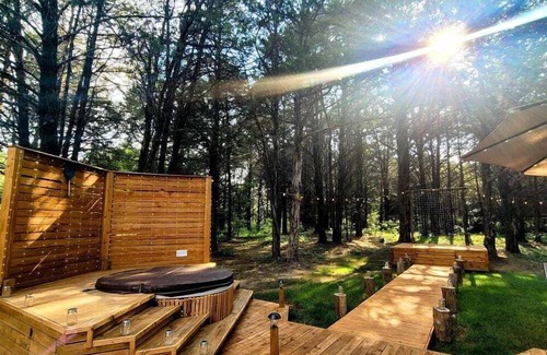Wills Point Cabina | Gorgeous Beehive Tiny House Surrounded by Trees for a Unique Romantic Getaway near Wills Point, Texas