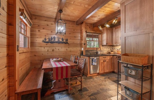 Tahoe Pines Casa | Gorgeous Cabin Private Hot Tub Walk to Lake Dog OK Fenced-In Yard