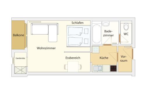 Klagenfurt am Woerthersee Apartamento | Grünerbalkon Ferienappartement