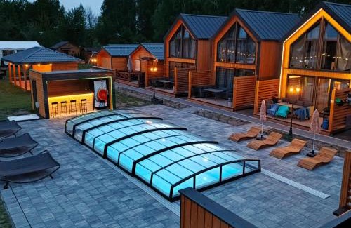 Mszczonow Complejo | GRABSKA OSADA APARTAMENTY - 100m od Suntago Park-domki ogrzewane całoroczne