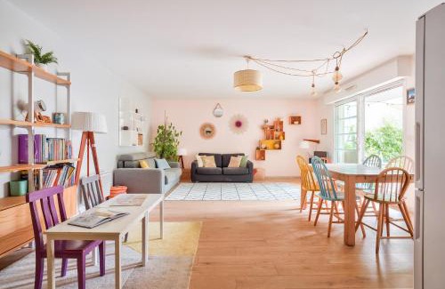 La Garenne-Colombes Apartamento | Grand et charmant appartement familial, 3 chambres, et moderne avec grand jardin et parking privatif aux portes de Paris