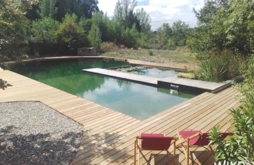 L'Isle-Bouzon Casa | Grand Gîte Les Cabanes de Fallot pour 19 personnes - piscine naturelle