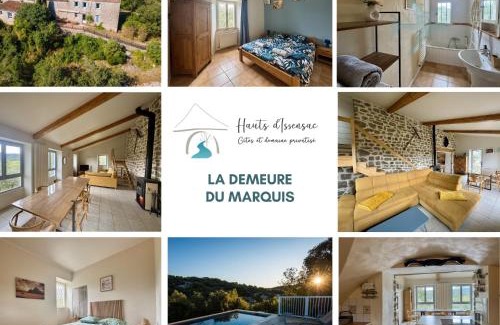 Causse-de-la-Selle Casa | Grand gite idéal pour famille et groupe, piscine et plages privées