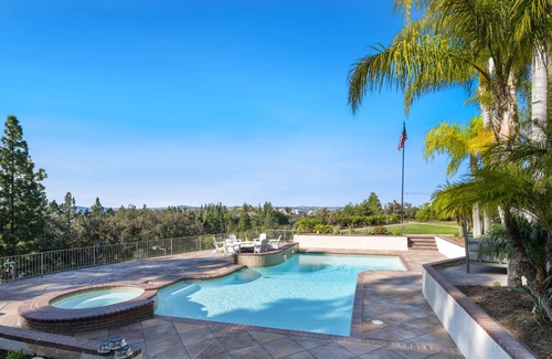 Laguna Hills Casa | Grand hillside estate with private pool, spa