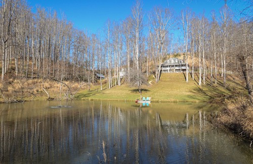 Mars Hill Casa | Grand Opening Private Mountain Estate! Big views on 20 special acres w/ pond!