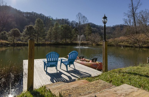 Mars Hill Casa | Grand Opening Private Mountain Estate! Big views on 20 special acres w/ pond!