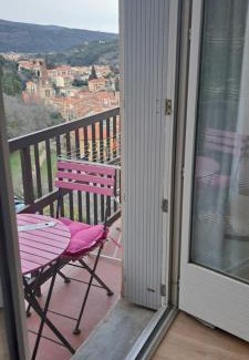 Amelie-les-Bains-Palalda Apartamento | Grand studio Sophie rénové avec goût Wi-Fi balcon parking 50m des cures