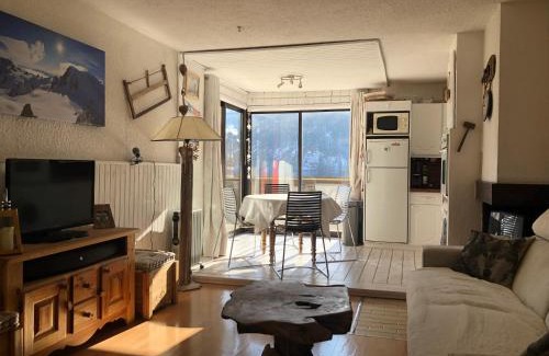 Allos Apartamento | Grand studio La Foux d Allos avec vue et terrasse