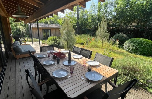 Lacanau Chalet De Esquí | Grande Escoure Chalet 165m2 a 60m du lac