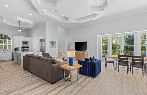 Coquina Sands Casa | Grandiose home with tropical private pool area & jetted tub