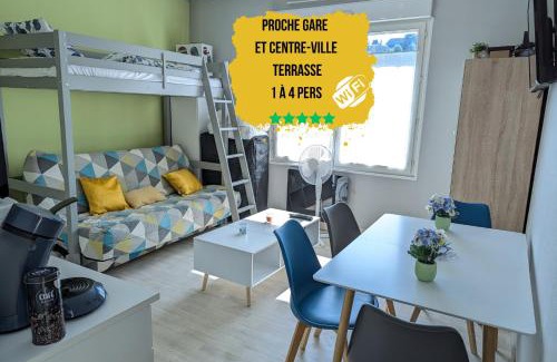 Poitiers Apartamento | Grands Studios Maillochon accès Gare de Poitiers et Centre ville à Pieds