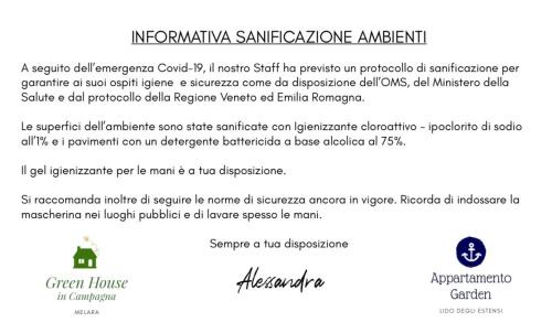 Melara Apartamento | Green House in campagna