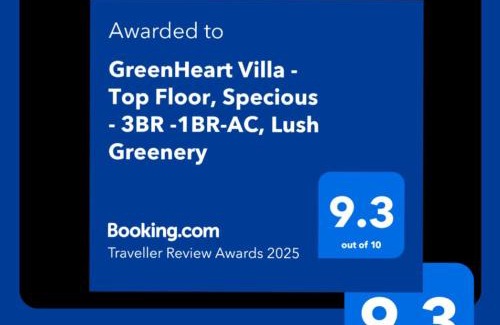 Ilukgoda Apartamento | GreenHeart Villa- Top Floor, Specious 3BR-1BR AC - Hot W, Peace in Greenary & Fresh Air -Travel Awards 2025