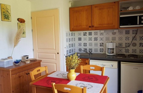 La Joue du Loup Apartamento | Planta baja, vista montaña, piscina, terraza, parking, tv, local para esquís, 25m², La Joue du Loup